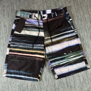 Hummel Graphic Multicolor Fleece Lined Shorts Men’s Sz M New